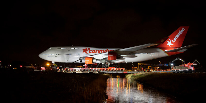 Flytt av en Boeing 747